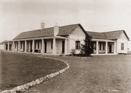 Government House in Bulawayo. View of Government House in Bulawayo, a single-storey stone building