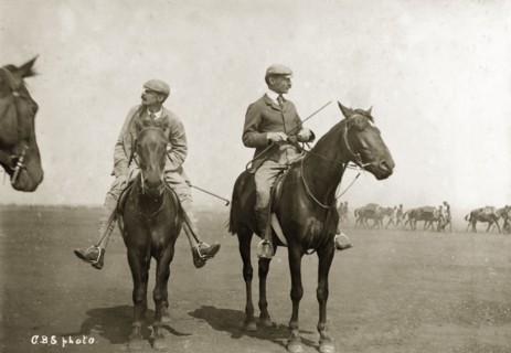 Nicholson and Baden-Powell. Captain J.S. Nicholson and the newly promoted Major General Robert
