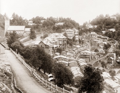 View over Murree. View over the town of Murree, a hillstation founded by the British in the