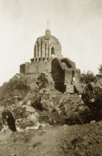 The Shankaracharya Temple. View of the Shankaracharya Temple, located in the hills southeast of