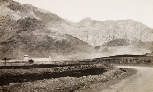 Tribal Towers' at the Khyber Pass. A fortified building, referred to by an original caption as