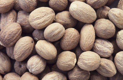 Nutmeg. Nutmeg (Myristica fragrans) is the seed of an evergreen tree indigenous to southeast Asia