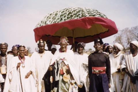 Visit of Ya Na Abdulai III. The King of Dagbon, Ya Na Abdulai III (r.1953-67), attends a