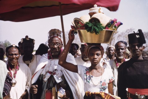 Visit of Ya Na Abdulai III. The King of Dagbon, Ya Na Abdulai III (r.1953-67), attends a