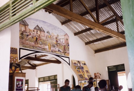 Murals at Bawku Middle School. Murals in the art room at Bawku Middle School. Bawku, Upper East