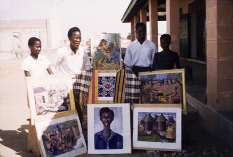 Artwork of Bawku Middle School students. Art students from Bawku Middle School display a selection
