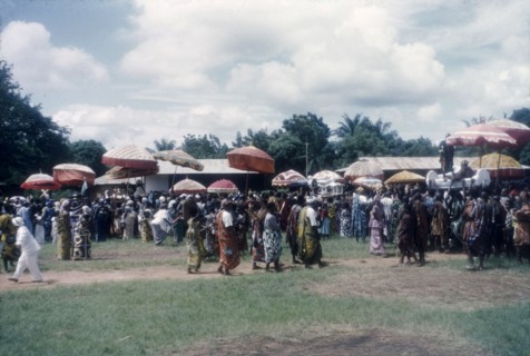 Crowds at a Ngmayem festival. Crowds of people celebrate an annual Ngmayem harvest festival at