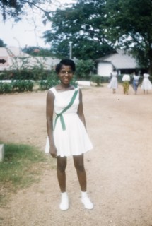 Physical education teacher. Portrait of a physical education teacher wearing a white sports dress