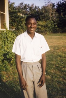 Portrait of George Painstill. Portrait of a smiling Ghanaian man identified as George Painstill.