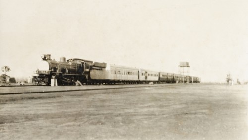 Uganda Railways steam train. A Uganda Railways steam train travelling along the Mombasa to Kisumu