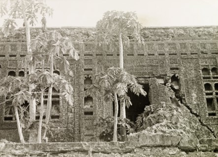 Ruins of a mansion on Lamu Island. The ruins of an Arab mansion at Shela on Lamu Island, featuring