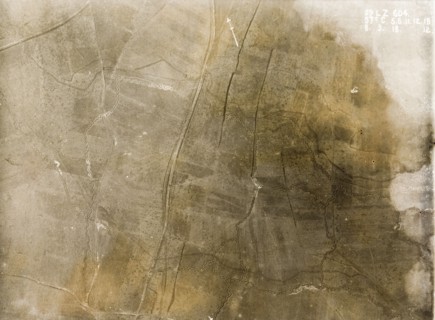 Aerial view of a trench system on the Western Front. One of a series of British aerial