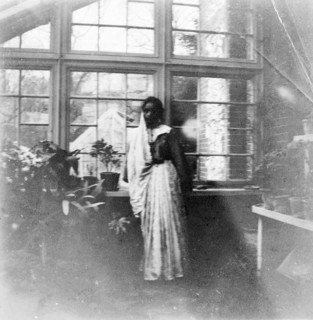 An Indian ayah in England. Portrait of a young Indian ayah (nursemaid) called Nannie, taken in the