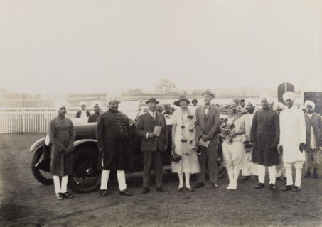 The Maharajah of Kolhapur greets the Lawrences. Sir Henry Staveley Lawrence, Acting Governor of