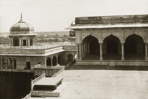 Musamman Burj at Agra Fort. View of the Musamman Burj, an octagonal tower with an open pavillon