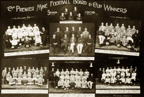 Premier Diamond Mine Football Board 1908. The Premier Diamond Mine cup winners board of the 1908
