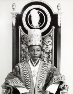 Edward Mutesa II, Kabaka of Buganda. Portrait of Edward Mutesa II, Kabaka (King) of Buganda, seated
