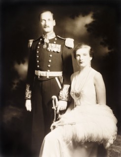 Sir Bede and Lady Clifford. Studio portrait of Sir Bede Edmund Hugh Clifford, Governor of the