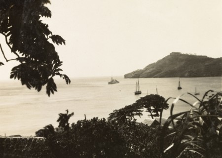 View from Kingstown, St Vincent. View from Kingstown port out to the Caribbean Sea, where several