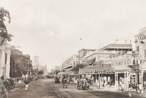 Government Place, Calcutta. View of the premises of 'James Murray and Company' chronometer makers