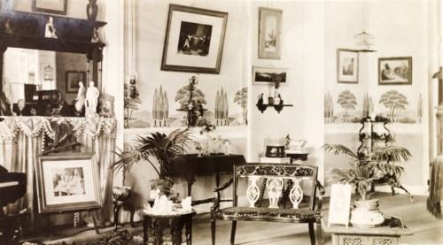 Drawing room of 12 Government Place, Calcutta. The newly-refurbished, elegant drawing room of the