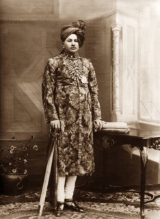 Nawab of Jaora. Studio portrait of Muhammad Iftikhar Ali Khan, Nawab of Jaora, who ruled Jaora