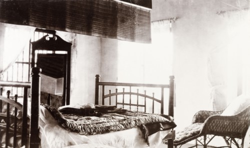 Governor' s bedroom at Edakkara lodge. Interior shot of a bedroom in the bungalow at Edakkara