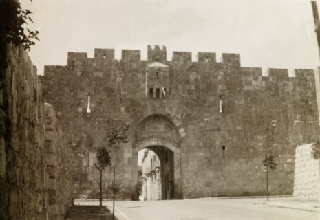 St Stephens Gate, Jerusalem. View of St Stephens Gate (the Lion's Gate) on the eastern section of