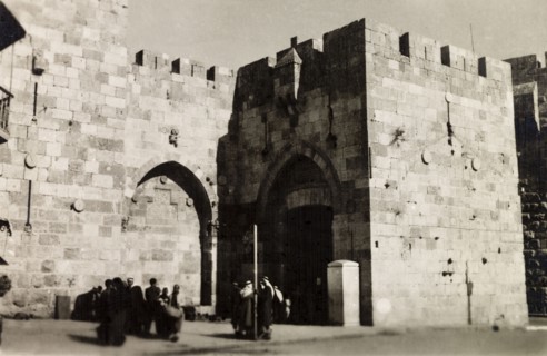 Jaffa Gate, Jerusalem. View of Jaffa Gate on the western section of Jerusalem's old city walls.