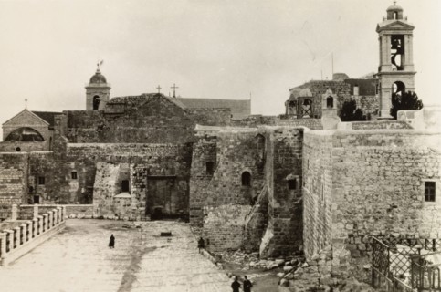 Church of the Nativity, Bethlehem. View of the Church of the Nativity, a Christian church