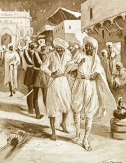 Kavanagh's heroism'. An illustration depicts Irish officer Thomas Henry Kavanagh creeping through