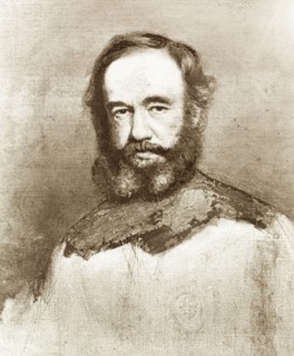Sir James Outram, First Baronet. An illustrated portrait of Sir James Outram, First Baronet