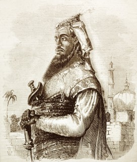 Portrait of Nana Sahib. Illustrated portrait of Nana Sahib (born Dhondu Pant), an Indian prince who