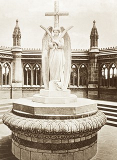 The Cawnpore Memorial Well. Marochetti's Angel at the centre of the Cawnpore (Kanpur) Memorial Well