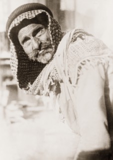 Portrait of an Arab man, Palestine. Portrait of an elderly Arab man, taken on a street in Palestine