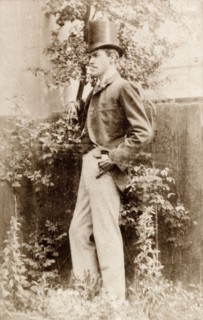 James Murray on his 21st birthday. Full-length portrait of James Murray, taken on his 21st birthday
