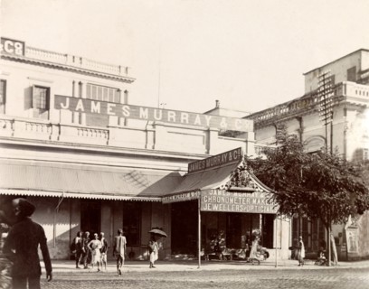 James Murray & Co.' in Government Place. The new premises of 'James Murray & Co.', located at 12