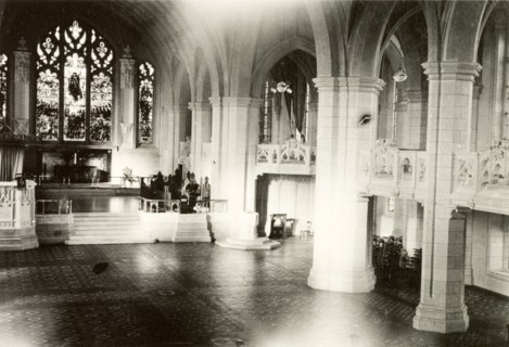 Interior of Medak Cathedral. Interior view of the nave in Medak Cathedral, looking towards to the