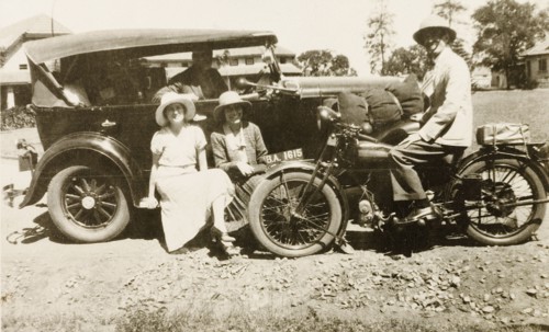 Socialising at the United Theological College. British colonists Netta Spence and Constance Boote