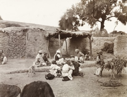 Street scene in a North West Frontier village. Street scene from a village on the road from Kohat