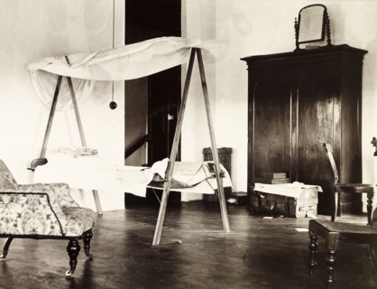 Guest room in colonial house, Colombo. Interior of a guest room in a colonial house in Colombo,