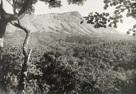 Baba Budan Giri mountain range. View of the south face of the Baba Budan Giri, a mountain range in
