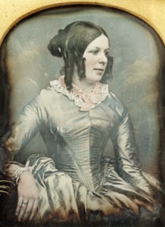 Amelia Mary Anne Muston. Studio portait of Amelia Mary Anne Muston (1818-1860), the wife of