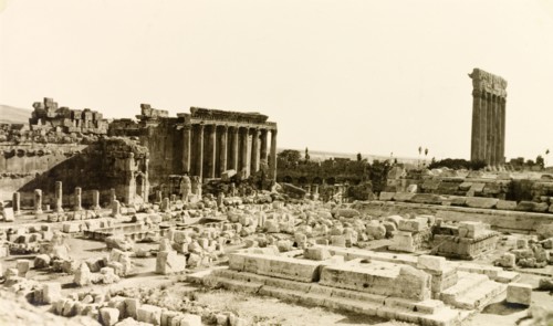 Roman ruins at Baalbek. The monumental Roman ruins at Baalbek, once one of the largest colonies in