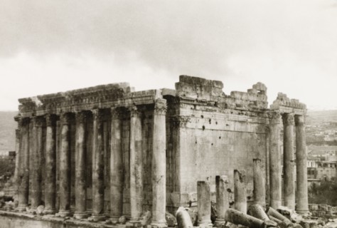 Roman ruins at Baalbek. The monumental Roman ruins at Baalbek, once one of the largest colonies in
