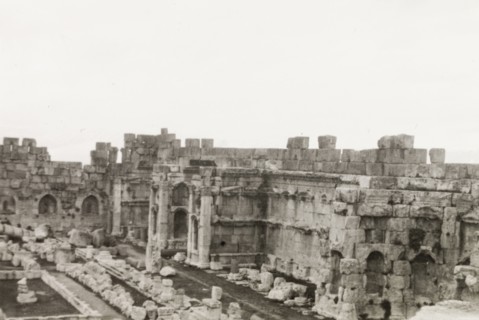 Roman ruins at Baalbek. Part of the monumental Roman ruins at Baalbek, once one of the largest