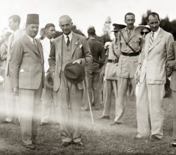 Farewell party for Sir Harold MacMichael. Sir Harold MacMichael (second from left), High