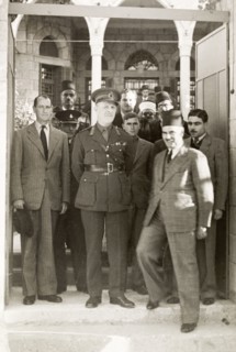 Lord Gort visits Gaza. Lord Gort (centre), the newly appointed High Commissioner of Palestine and