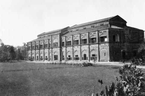 The Police Training School at Moradabad. Exterior shot of the Police Training School at Moradabad.