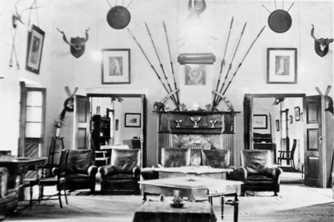 Drawing room at the Police Training School. Interior shot of the Mess inside the Police Training